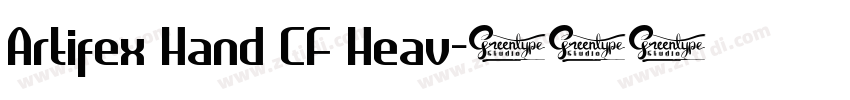 Artifex Hand CF Heav字体转换